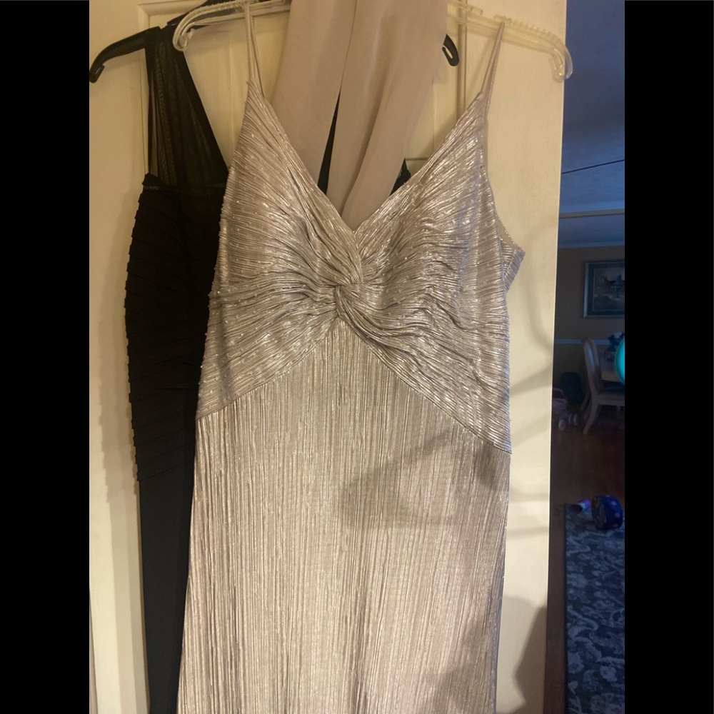 Womens gold formal gown